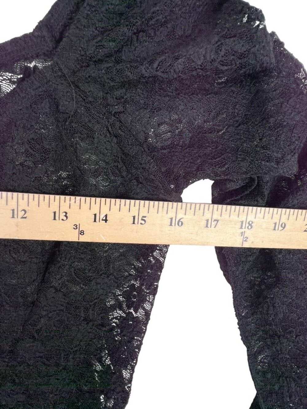 Free People Black Floral Lace Long Sleeve Tunic Top Womens Small New - Picture 15 of 15
